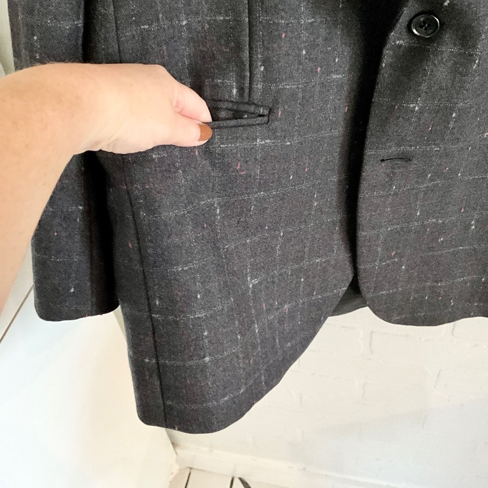 Vintage Biella Italian Wool Blazer Quiet Luxury 40R Julien Poulin - Picture 6 of 11